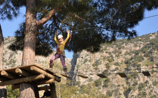 The Enjoyment Of The Zipline Adventure In Saklikent