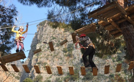 Saklıkent zipline activity