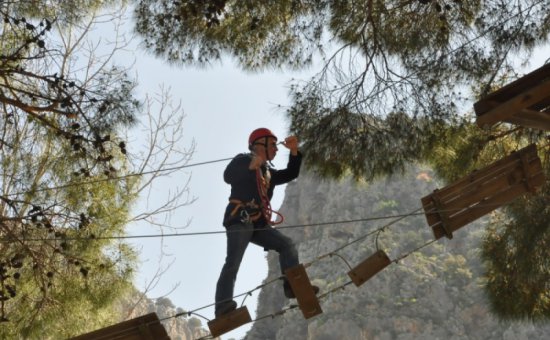 Der Genuss Der Zipline Abenteuer In Saklikent.