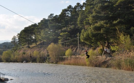 Der Genuss Der Zipline Abenteuer In Saklikent.