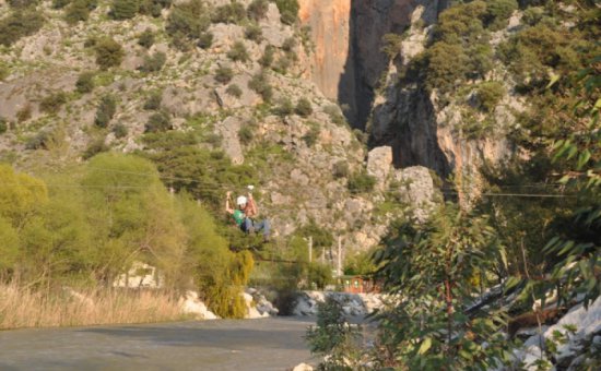 Der Genuss Der Zipline Abenteuer In Saklikent.
