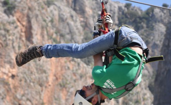 Der Genuss Der Zipline Abenteuer In Saklikent.